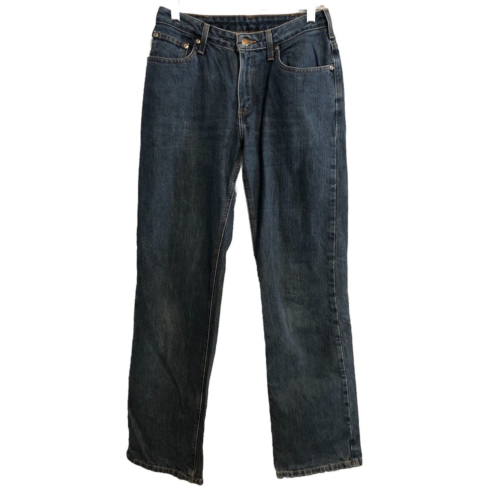 Carhartt Womens Jeans 6x32 Blue Relaxed Fit Medium Wash Denim Carpenter Workwear